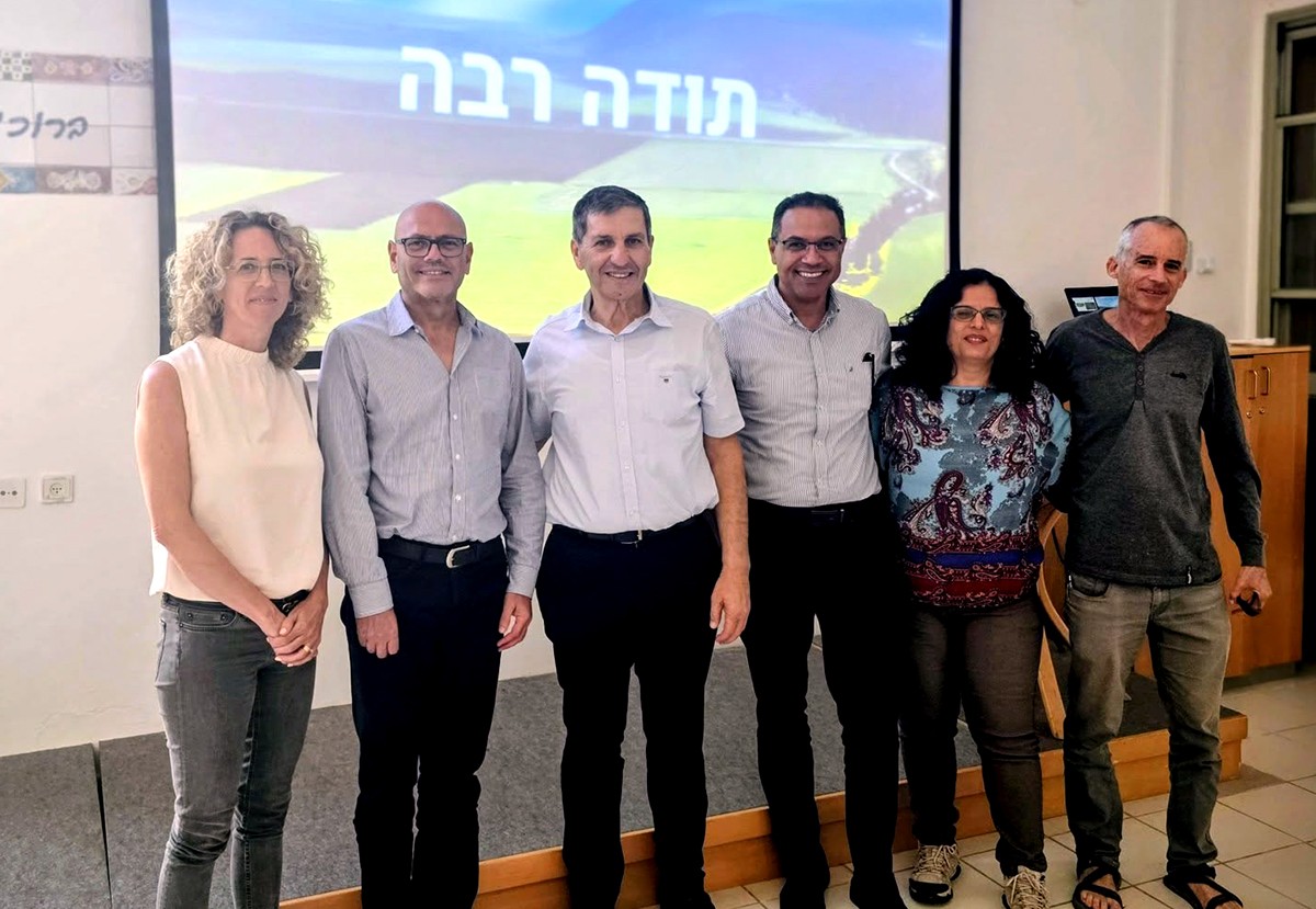 מנכ"ל מנהל התיכנון, מר רפי אלמליח בביקור בגלבוע